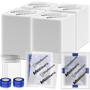 360 Pack Trading Card Shipping Protectors, 3.5'' x 4.5'' Plastic Card Protector with Tape Rolls for Mailing Sports Cards