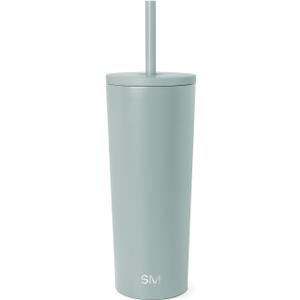 Simple Modern Classic Tumbler with Straw Lid | Insulated Iced Coffee Cup Reusable Stainless Steel Water Bottle Travel Mug | Gifts for Women Men Her Him | 24oz | Sea Glass Sage