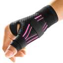 FREETOO Trigger Finger Splint for Thumb, Thumb Brace Right Hand or Left Hand for Arthritis Pain and Support, Thumb Spica Splint, Thumb Stabilizer for Tendonitis, Sprain Fits Palm 6.2''-7.5'' XS Pink