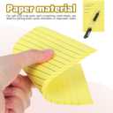 9 Pads Lined 50 Sheets Each 5.90X3.93 Inch Self Stick Note Pads Yellow Memo Pads for Office School Organization