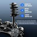 Front Spring Strut & Sway Bar Links for Buick Verano 2.4L L4 2012 2013 2014 2015 2016 2017, Coil Struts Shock Absorber Replace for 172664, 172663, K750519 (4pc)