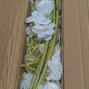 Kimura's Cabin 6pcs White Hydrangea Artificial Flowers Silk Fake Hydrangeas Faux Hydrangea Flowers with Stems for Wedding Bouquets Arrangement Home Table Centerpieces Baby Shower Party Decoration