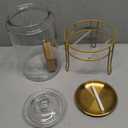 1 Pack1 Gallon Glass Drink Dispensers For Parties.Beverage Dispenser,Glass Drink Dispenser With Stand