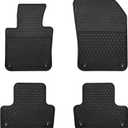 Car Floor Mats Custom Fit for Volvo XC60 2018-2026 (Not for Hybrid) T5 T6 Momentum Black Rubber Auto Liner Mats All Weather Protection Odorless