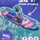 Starcity 11'6"x35"x6" Inflatable Stand Up Paddle Board, Extra Wide SUP Board for Stable Lake Paddling, 450 Pound Capacity Paddle Board for Beginners