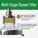 Lab Tested Filtered Shower Head for Improved Hair & Skin. Great for Dry Itchy Skin, Dandruff, Eczema. Multi Stage Calcium Sulfite Filter. 7 Spray Spa Setting. Chlorine Reducing Filter for Hard Water