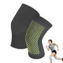 Bamboo Knee Sleeves, Knee Brace for Women Men Knee Pain | Bamboo charcoal blend offers soothing warmth and joint stability. Non-slip,breathable design for daily Use(Black,XXL) (XXL)