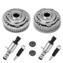 Engine Timing Intake & Exhaust Camshaft Sprocket Cam Phaser VVT Gear with Solenoid & Bolts Compatible with Chevy Cruze Sonic Aveo Trax, Pontiac G3 1.6L 1.8L Replace# 55567048, 55568386, 918-006