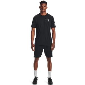 Under Armour Men's New Freedom Flag T-Shirt (Medium, Black (002)/Steel)