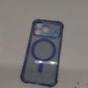 BERFY for iPhone 17 Pro Case for Women, Compatible with MagSafe, Clear Glitter Shockproof Protective Case, Anti-Yellowing, with Screen Protector & 3 Diamond Camera Lens Covers 6.3", Sparkle Blue