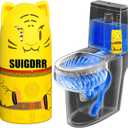 Automatic Bathroom Toilet Bowl Cleaner Bottle Gel,Removes Stains & Limescale, Fresh Scent, Fast-Acting, No Scrubbing,Lasts for 90 Slow-Dissolving Design (1, Yellow)