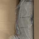 HollyHOME Lazy Chair with Foldable Ottoman, Accent Comfy Lounge Armchair and Folding Footrest Stool, Leisure Sofa Reading Chair and Footstool for Living Room, Bedroom, Dorm,Cotton-Linen Tan