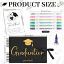 35 Pcs Graduation Guest Book 2026 Grad Signature Book Photo Sign for High School College Students Graduation Party Decorations