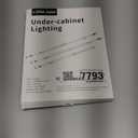 3-Pack 24 inch Under Cabinet Lighting Plug in, Upgrade Undercabinet Lights for Kitchen, Warm White 3000K LED Strip Lights, Under Counter Lights for,Cupboard,Workbench,Desk,Closet,Shelf