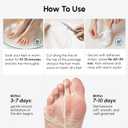 MAREE Foot Peeling Mask  3-in-1 Foot Mask for Dry Cracked Feet, Callus Remover  Dead Skin Exfoliating Foot Peel Mask with Glycolic Acid  Moisturizing Socks for Men  Spa Self Care Gifts for Women