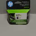 HP 67XL Black High-Yield Ink Cartridge | Works with DeskJet 1255, 2700, 4100, Envy 6000, 6400 Series | Eligible for Instant Ink | 3YM57AN