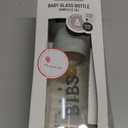 BIBS Baby Glass Bottle Complete Set 110 ml | BPA Free Natural Rubber | Made in Denmark | Sage