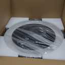 LEDIARY 20 Inch Low Profile Ceiling Fans With Lights, Led Bladeless Ceiling Fan, Remote Control Enclosed Flush Mount Ceiling Fan With Timming, 3000-6000K, 6 Wind Speed, 3000LM, 57W-Black RGB