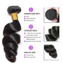 Loose Wave Bundles Human Hair Unprocessed Brazilian Virgin Remy Hair Extensions Loose Wave 3 Bundles 26 28 30 Inch Natural Color