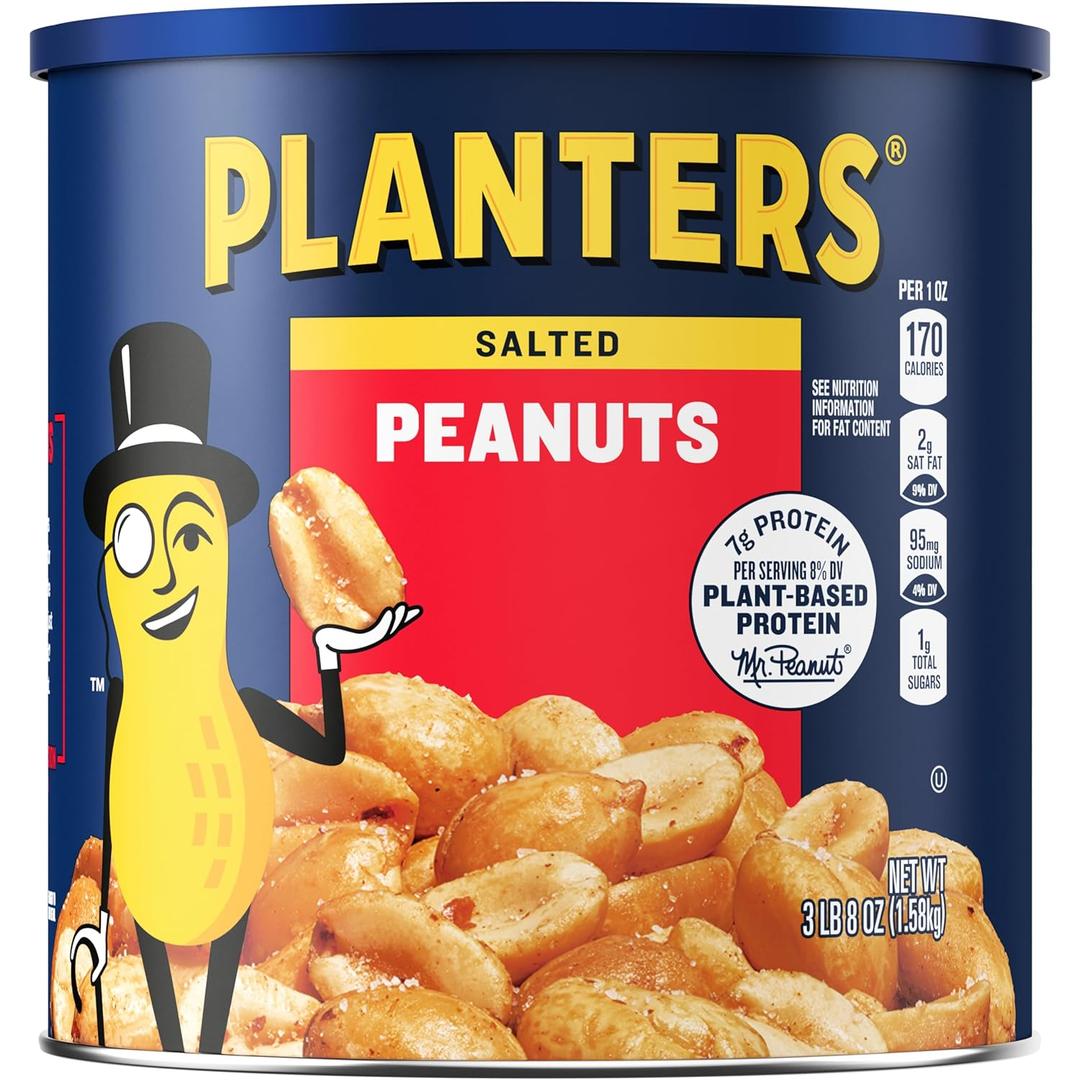 2 x Planters Salted Peanuts (56 oz Canister) (56 Ounce (Pack of 1))