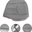 Driver & Passenger Bottom and Top Lean Back Seat Covers & Foam Cushion Gray #922 or 92i Compatible with Chevy Silverado Suburban Avalanche GMC Sierra Tahoe Yukon 2003 2004 2005 2006