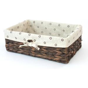 Kingwillow, Storage Basket, Natural Water Hyacinth Storage Bins Rectangular Basket,Arts and Crafts Kingwillow, Storage Basket, Natural Water Hyacinth Storage Bins Rectangular Basket,Arts and Crafts