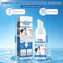 2 x 2PCS Pet Oral Tartar Remover Spray,Pets Oral Tartars Removers Foaming Tartars,Natural Plant Formula, No Brushing Daily Dental Cleaning Supplies, Support Healthy Gums, for Dogs Cats