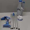 KOKIDO Rechargeable Handheld Hot Tub Spa Pool Vacuum, IPX8, Aluminum Pole and 2 Brush Heads, Ideal for Inflatable, Above Ground & Pools up to 20ft, 60-min Cordless Spot Cleaning Sand and Debris XV110