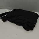 REORIA Womens Sexy Casual Square Neck Long Sleeve Soft Lounge Long Dress Fall Wedding Guest Formal Ribbed Bodycon Maxi Plus Size Dresses (X-large, Black)