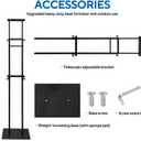 Floor Poster Board Stand, Double-Sided for Board & Foam Sign, Adjustable Metal Sign Holder, Height Up to 82Inches Poster Stand for Display Pedestal Sign Stand (2 Pack Poster Stand)