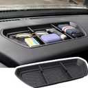 EDBETOS Frontier Dashboard Insert Tray Compatible with Nissan Frontier 2024 2023 2022 Accessories Storage Box Phone Holder Non-Slide Silicone Rubber Interior Dash Organizer (NOT for 2025 Frontier)