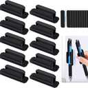 AIERSA Magnetic Pencil Holder for Whiteboard,10Pcs Pen Holders for Kids Desk,Silicone Pen Pals with Magnetic for Refrigerator,Office Accessories for School Classroom Teacher