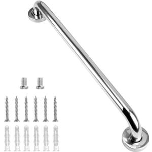 supregear Bathroom Grab Bar Rail, 20 Inch 304 Stainless Steel Bathroom Handle, Safety Handle, Indoor/Outdoor Auxiliary Handle for Kitchen Bedroom Bathtub, Shower and Steps
