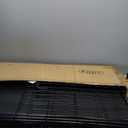 Amazon Basics Portable, Easy to Assemble, Foldable Metal Wire Dog Crate with Removable Tray, Double Door, Divider Panel, Handle, 36" x 23" x 25", Black