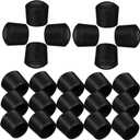 Kisangel 20pcs Universal Foosball End Caps for Table Soccer Machine Sturdy Plastic Rod Caps Sturdy Design for Standard Foosball Tables (1.60X1.60X0.80CM)