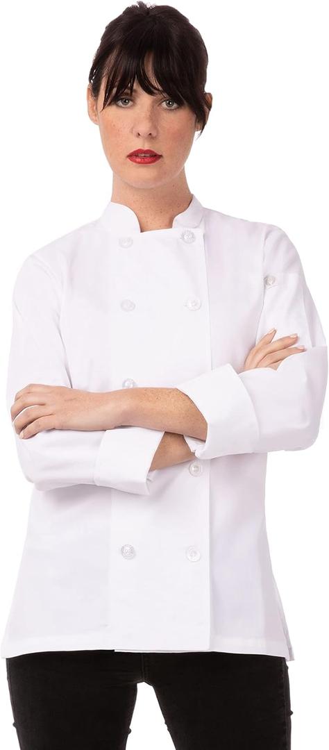 Chef Works Women's Le Mans Chef Coat (XS, White)