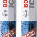 BOSCH 26A20A ICON Beam Wiper Blades - Set of 2 Blades (26A & 20A) | Driver and Passenger Side; Extreme All-Weather Performance and Up to 40% Longer Life