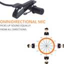 COMICA XLR Microphone CVM-V02O 2 Pack 14.76 fts Phantom Power Omni-Directional Lavalier Lapel Microphone for Canon Sony Panasonic Camcorders Zoom H4n H5 H6 Tascam DR-40 DR-60D DR-70D DR-100 Recorders