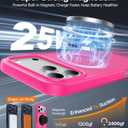 Magnetic for iPhone 17 Pro Case,[Anti-Slip][Compatible with MagSafe][Military Grade Drop Protection] Shockproof Protective Translucent Matte Phone Case for iPhone 17 Pro Case,Hot Pink