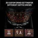 Secura Brands Conical Burr Coffee Grinder Electric Espresso Coffee Grinder with 35 Ajustable Precise Grind Settings for 2-12 Cup 8.8 Ounce Coffee Bean Storage