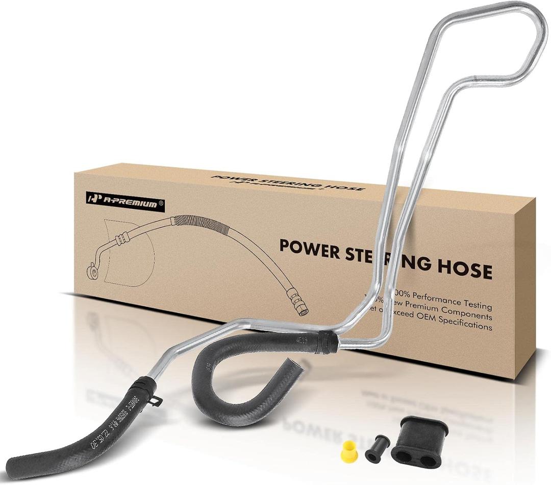 A-Premium Power Steering Return Hose Line Assembly Compatible with Toyota Corolla 1995 1996 1997, L4 1.6L 1.8L, Cooler Tube