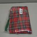 AQOTHES Pack of 2 Christmas Plaid Decorative Throw Pillow Covers Scottish Tartan Cushion Case for Farmhouse Home Holiday Decor Red and Green, 16 x 16 Inches