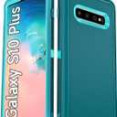 LeYi Compatible for Samsung Galaxy S10+/ Plus Case: Heavy Duty 3 in 1 Galaxy S10 Plus Cover, Military Grade Samsung S10 Plus funda, Shockproof Phone Cover for Samsung Galaxy S 10 Plus (Teal Blue)