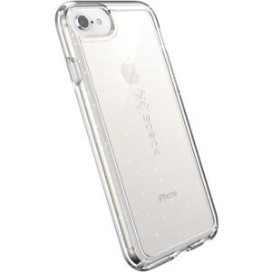Speck Products GemShell iPhone SE (2022) Case| iPhone SE (2020)| iPhone 8| iPhone 7 - Clear with Gold Glitter/Clear