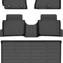 Binmotor-All Weather Floor Mats Cargo Liner for Hyundai Kona 2024 2025 (No Electric Model) SE | SEL | N Line | Limited Guard Car Mats Heavy Duty TPE Automotive Floor Liners for kona Accessories Black