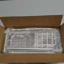 5 Pack Shower Caddy Organizer Rack Shelf for Inside Shower, Self Adhesive Wall Storage Basket Rustproof Stainless Steel Shampoo Holder Bathroom Accessory Decor Set, White