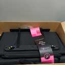 Everything Mary XXL Rolling Sewing Machine Case Black Quilted Craft Bag with 4 Wheels Spacious Storage Organizer with Pockets for Sewing & Craft Supplies