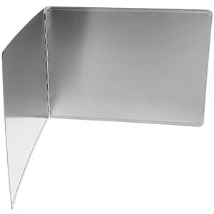 (2)Kichvoe Oil Splash Baffle - Foldable Kitchen Splatter Guard for Frying Pan - Stainless Steel Cooking Shield 31.49 X 11.81 Inches Grease Protection for Stove
