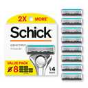 Schick Quattro Titanium Refills — Schick Quattro Refills, Men’s Razor Refills, 8 Count