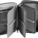 Large Capacity Pencil Case, 72 Slots Colored Pencil Pouch Bag Portable Pencil Holder Stationery Organizer with Compartments for Office and Travel, Black